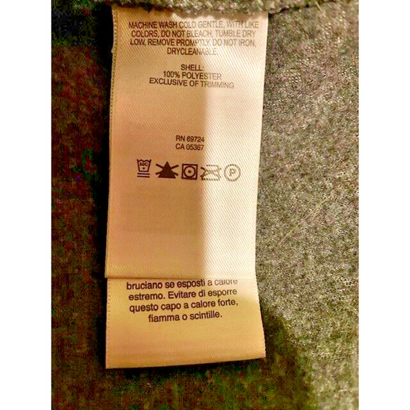 COLUMBIA Steens Mountain Fleece Vest Charcoal Gray Size Large RN 69724 - Picture 6 of 7